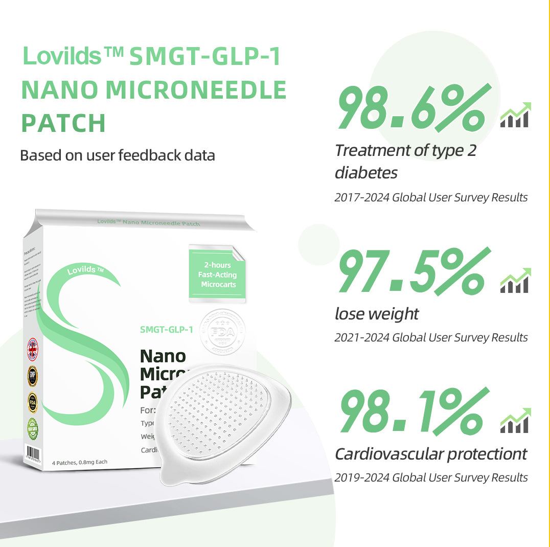 See results in 7 days🌲LOVILDS™ SMGT-GLP-1 Nano Microneedle Patch(Painless, long-lasting, addressing diabetes, obesity, and cardiovascular diseases)