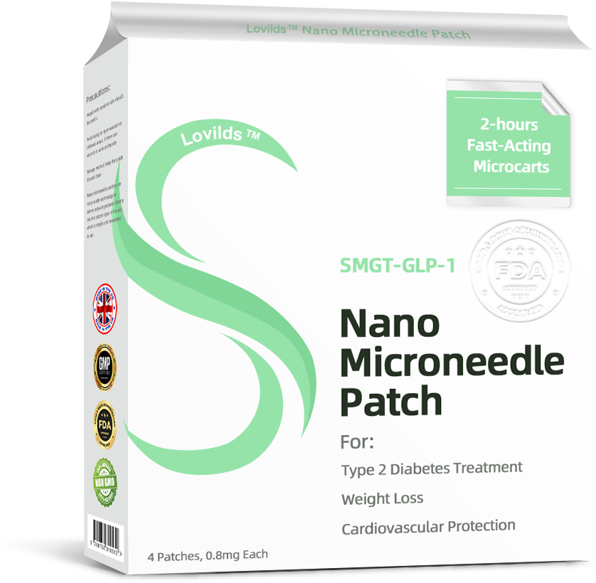 See results in 7 days🌲LOVILDS™ SMGT-GLP-1 Nano Microneedle Patch（Painless, long-lasting, addressing diabetes, obesity, and cardiovascular diseases）