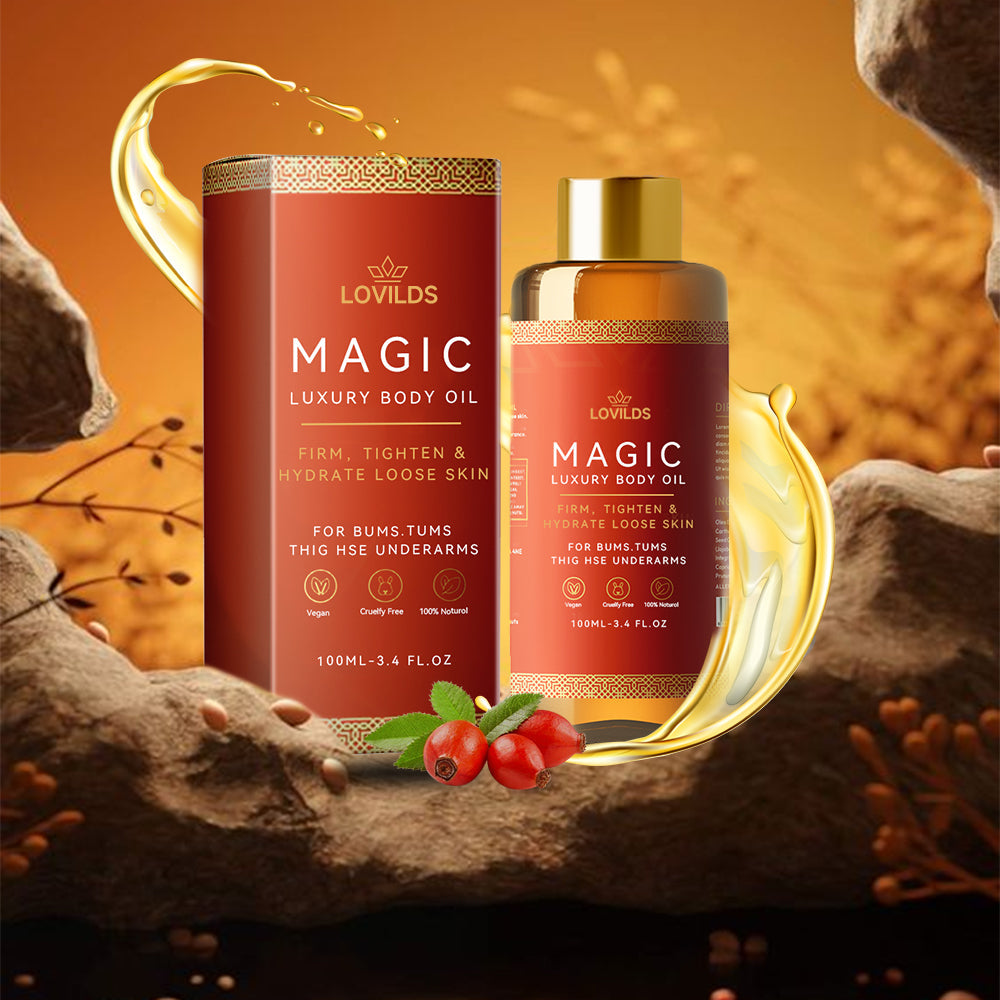 LOVILDS™ 𝗠𝗔𝗚𝗜𝗖 𝗟𝗨𝗫𝗨𝗥𝗬 𝗕𝗢𝗗𝗬 𝗢𝗜𝗟 (Limited Time 80% Off - Last 30 Minutes)🌹🔥