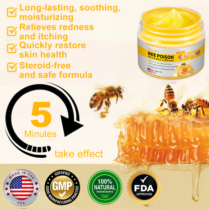 NESLEMY™ Bee Poison Skin Cream（👨‍⚕AAD Recommended),for Remove Warts, Acne and Scars