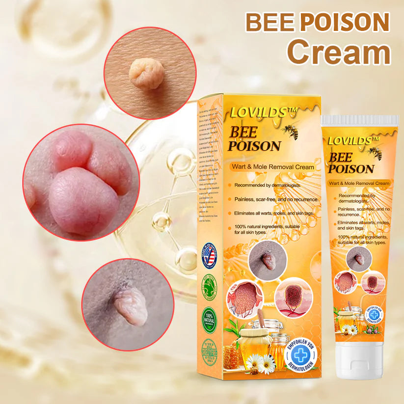 LOVILDS™ Bee Poison Wart & Tag Removal Cream(👨‍⚕Suitable for all skin types)🐝